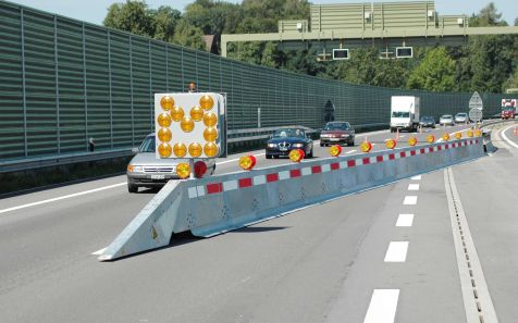 Mobile Verkehrs-Leitvorrichtung