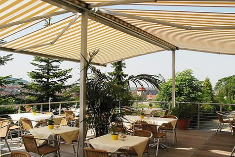 Frei stehende Beschattung "Boxmobil"